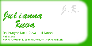 julianna ruva business card